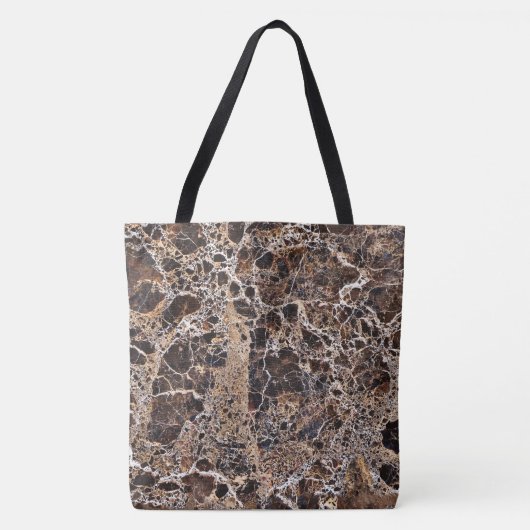 Graniet Stone Pattern All-Over-Print Canvas tas (Voorkant)