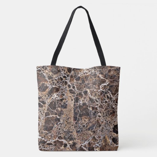 Graniet Stone Pattern All-Over-Print Canvas tas (Achterkant)