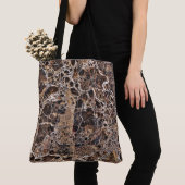 Graniet Stone Pattern All-Over-Print Canvas tas (Dichtbij)