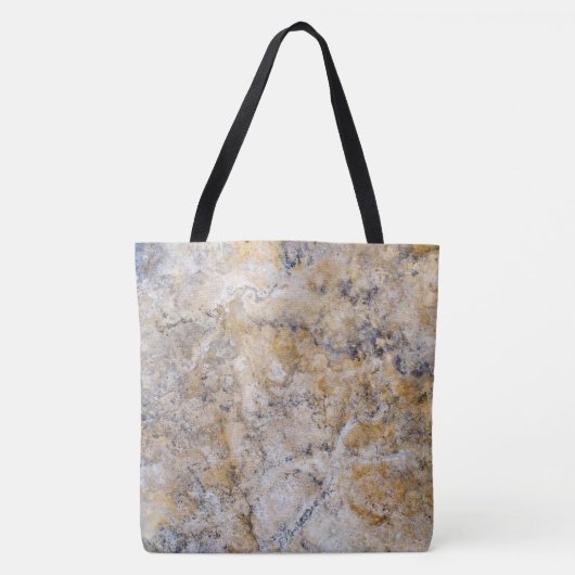 Graniet Stone Pattern All-Over-Print Canvas tas (Voorkant)