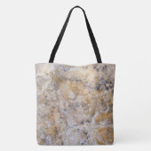 Graniet Stone Pattern All-Over-Print Canvas tas (Achterkant)