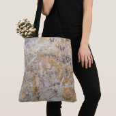 Graniet Stone Pattern All-Over-Print Canvas tas (Dichtbij)