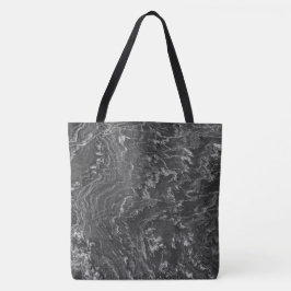 Graniet Stone Pattern All-Over-Print Canvas tas