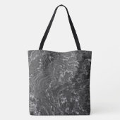 Graniet Stone Pattern All-Over-Print Canvas tas (Achterkant)