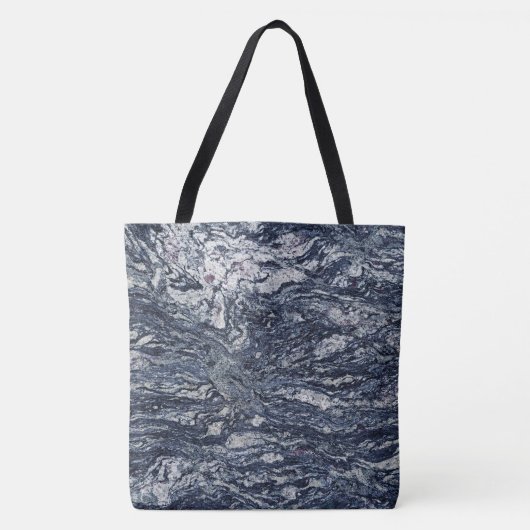 Graniet Stone Pattern All-Over-Print Canvas tas (Voorkant)