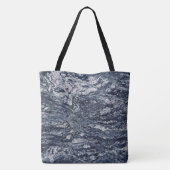 Graniet Stone Pattern All-Over-Print Canvas tas (Achterkant)