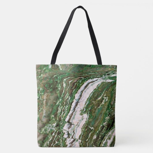 Graniet Stone Pattern All-Over-Print Canvas tas (Voorkant)