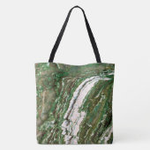 Graniet Stone Pattern All-Over-Print Canvas tas (Achterkant)