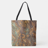 Graniet Stone Pattern All-Over-Print Canvas tas (Voorkant)