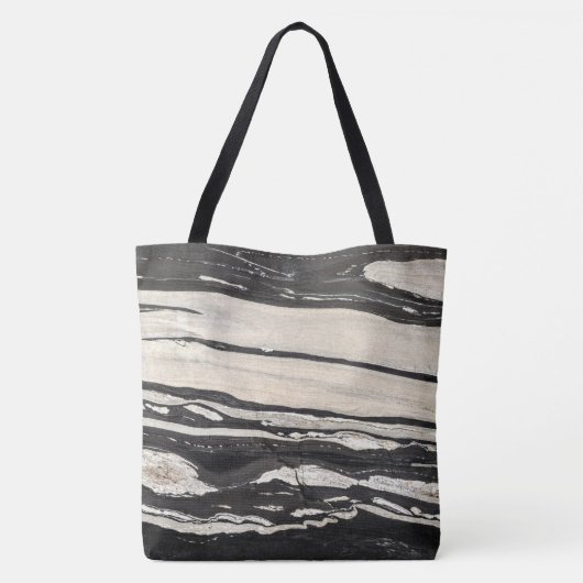 Graniet Stone Pattern All-Over-Print Canvas tas (Achterkant)
