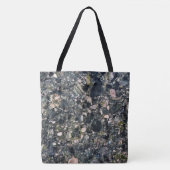Graniet Stone Pattern All-Over-Print Canvas tas (Voorkant)