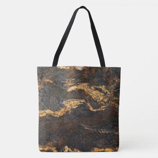 Graniet Stone Pattern All-Over-Print Canvas tas (Voorkant)