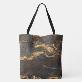 Graniet Stone Pattern All-Over-Print Canvas tas (Achterkant)