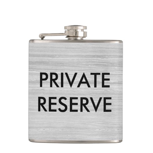 Graniet Stripes van particuliere reserve Heupfles (Voorkant)