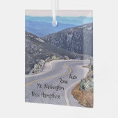 Graniet Topjes Auto Road Glass Ornament (Voorkant links)