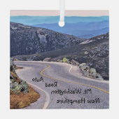 Graniet Topjes Auto Road Glass Ornament (Achterkant)