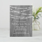 Graniet & Twinkle Lights Holiday Open Huis Kaart (Staand voorkant)