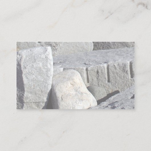 Graniet Visitekaartje (Achterkant)