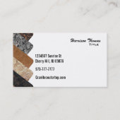 Graniet-Visitekaartjes Visitekaartje (Achterkant)