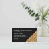 Graniet-Visitekaartjes voor zelfontrooiing Visitekaartje (Staand voorkant)