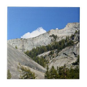 Granietgebergte aan het meer Tenaya, Yosemite, CA Tegeltje