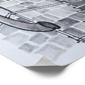 Granietgebouwen, Sartene | Corsica, Frankrijk Poster (Hoek)