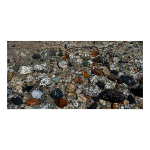 Granietkeitjes in Tenaya Lake in Yosemite Poster