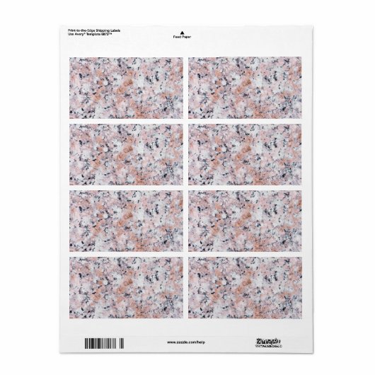 Granietpatroon Etiket (Full Sheet)