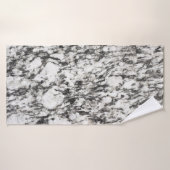 Graniettextuur | Achtergrond marmer in zwart Badhanddoek (Badhanddoek)