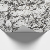 Graniettextuur | Achtergrond marmer in zwart Cadeaupapier (Hoek)