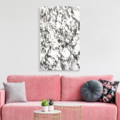 Graniettextuur | Achtergrond marmer in zwart Canvas Afdruk (Insitu (Woonkamer))
