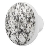 Graniettextuur | Achtergrond marmer in zwart Keramische Knop (Rechts)