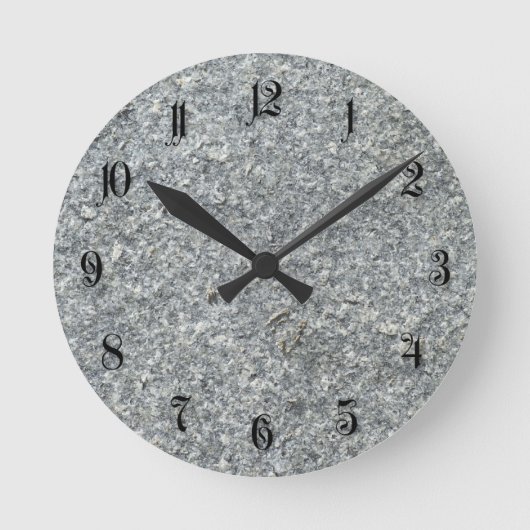 Graniettextuur Ronde Klok (Voorkant)