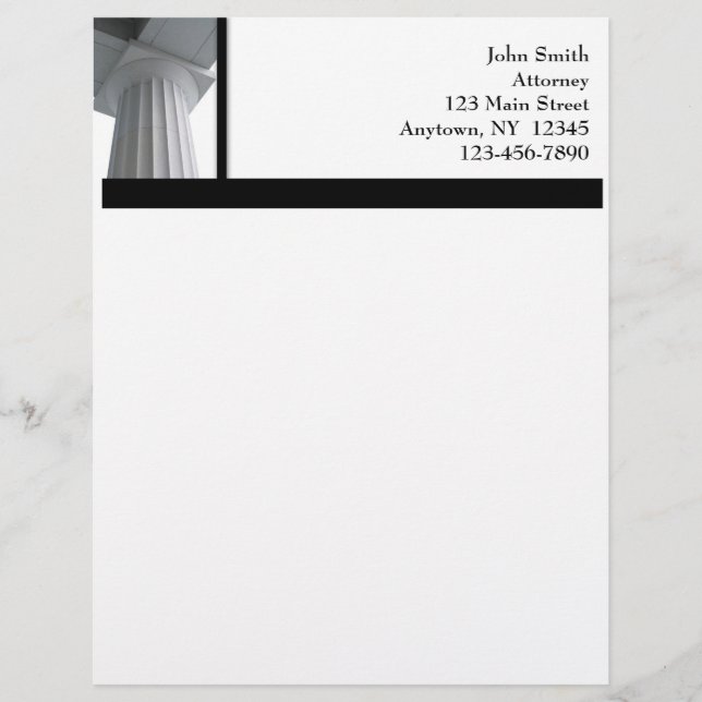 Granite Column Letterhead Briefhoofd (Voorkant)
