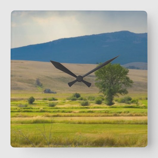 Granite County Montana Vierkante Klok (Voorkant)