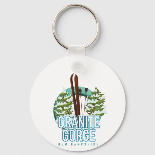 Granite Gorge new Hampshire ski Sleutelhanger (Voorkant)
