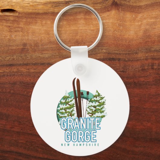 Granite Gorge new Hampshire ski Sleutelhanger (Achterkant)