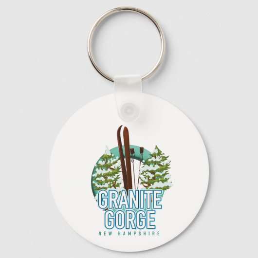 Granite Gorge new Hampshire ski Sleutelhanger (Achterkant)
