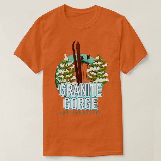 Granite Gorge new hampshire ski T-shirt (Design voorkant)