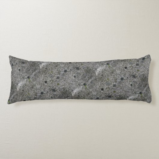 Granite Gray met Green Moss Lichaamskussen (Voorkant)