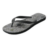 Granite Gray Rock met Green Moss Teenslippers (Schuin)