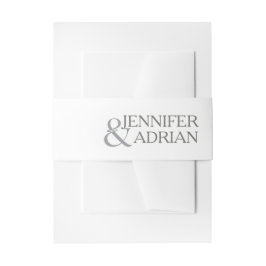 Granite Gray Wedding Details Modern Wedding Uitnodigingen Wikkel