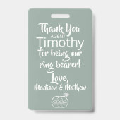 Granite Green Ringdrager Beveiligingsbadge Badge (Achterkant)