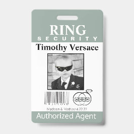 Granite Green Ringdrager Beveiligingsbadge Badge