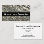 Granite Home Decorating Visitekaartje (Voorkant / Achterkant)
