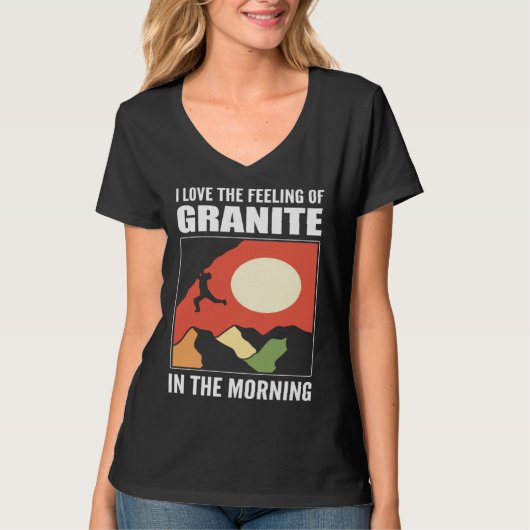 Granite in Morning Backcountry Hiker T-shirt (Voorkant)