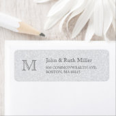 Granite Monogram Return Address Labels (Insitu)