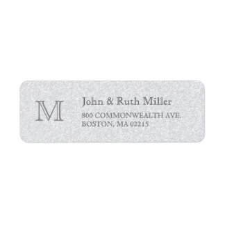 Granite Monogram Return Address Labels