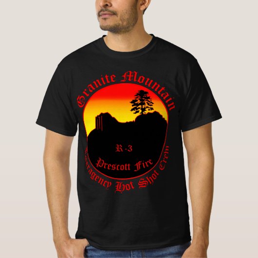 Granite Mountain Interagency Hot Shot Crem T-shirt (Voorkant)