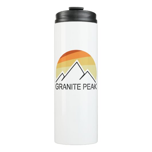 Granite Peak Montana Retro Thermosbeker (Voorkant)